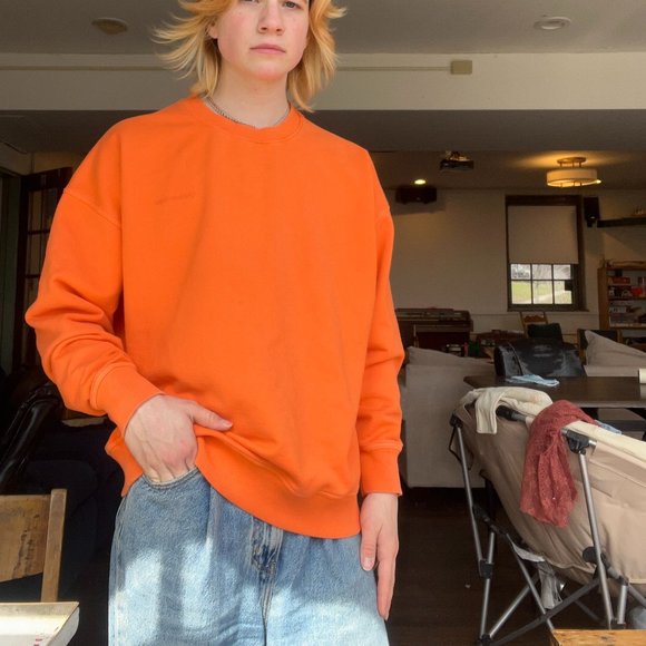 Outdoor Voices (OV) Orange Nimbus Crewneck - Picture 1 of 7